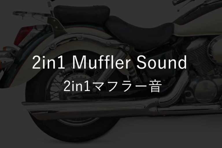 2in1 ダイナ マフラー音│HARLEY SOUND